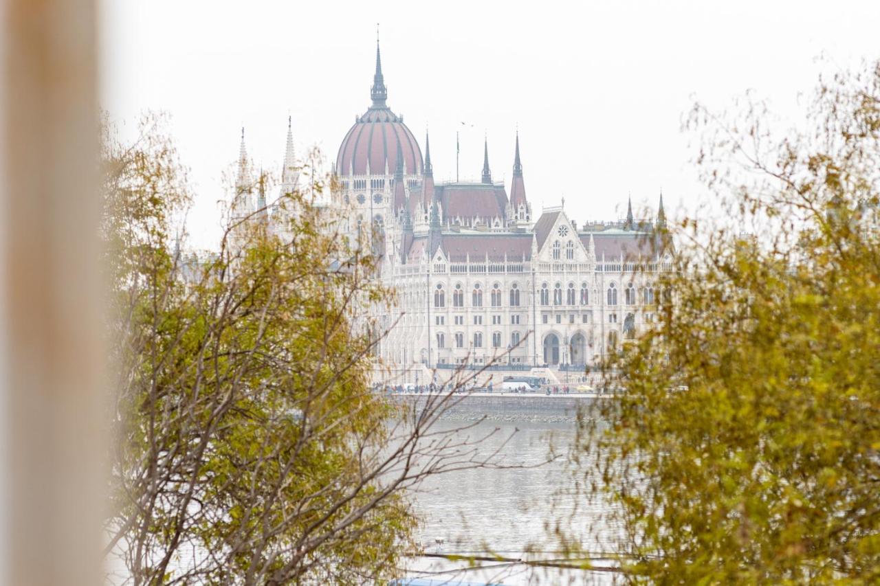 Danube Waterfront View At Chain Bridge Budapest Exterior photo